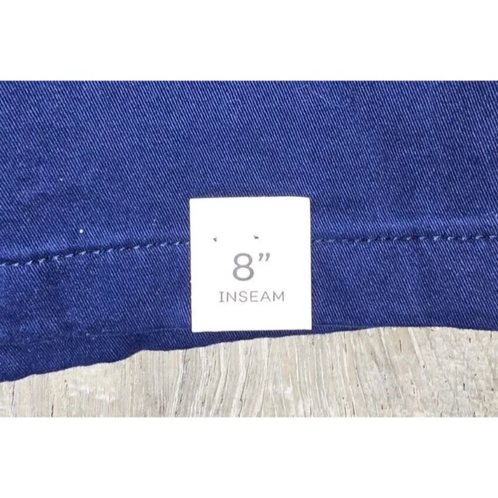 St.John's Bay Womens Short Mid Rise Secretly Slender American Navy Tummy Control - Picture 6 of 7